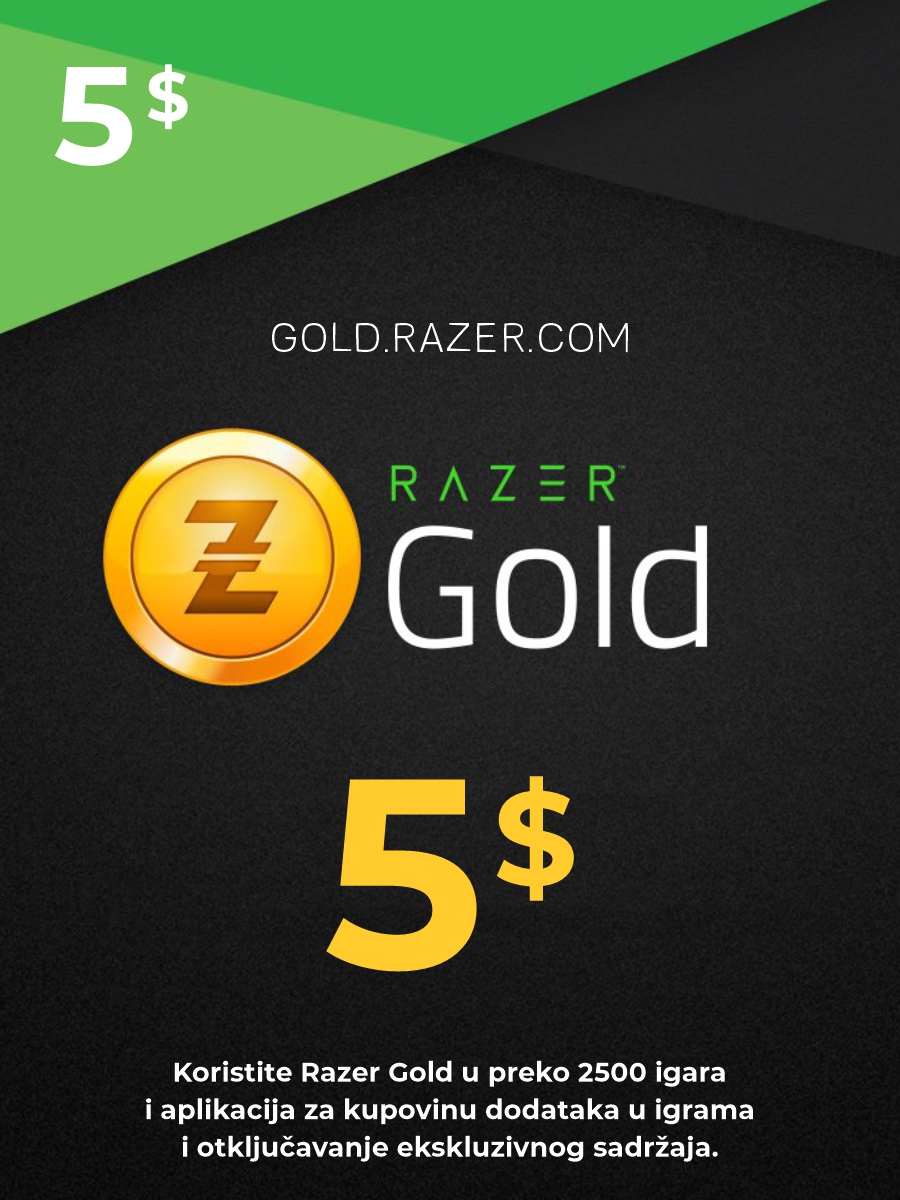 Razer Gold 5$ - 3D Box