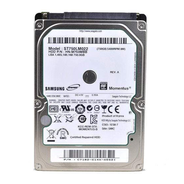 HP Samsung 750GB for notebooks