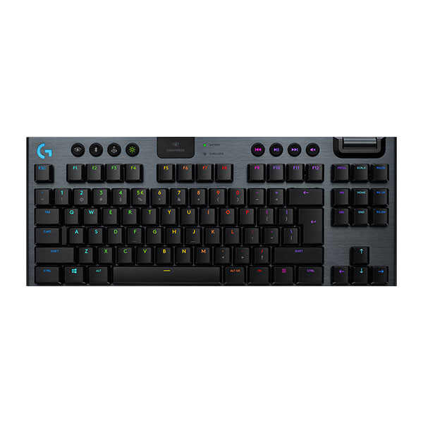 LOGITECH G915 TKL Lightspeed Wireless Mechanical Gaming Keyboard - CARBON - Linear