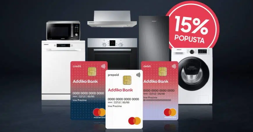 3D BOX bijela tehnika uz 15% popusta za korisnike Addiko Mastercard platnih kartica