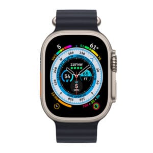 Apple Watch Ultra Cellular 49mm Titanium Case with Midnight Ocean Band