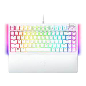 RAZER BlackWidow V4 75% - Hot-swappable Mechanical Gaming Keyboard - White - US Layout tastatura