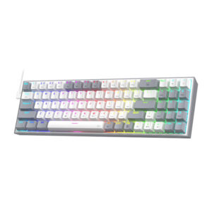 ReDragon Pollux RGB Gaming Keyboard White Red Switch tastatura