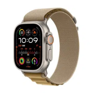 Apple Watch Ultra2 v2 Cellular 49mm Natural Titanium Case with Tan Alpine Loop