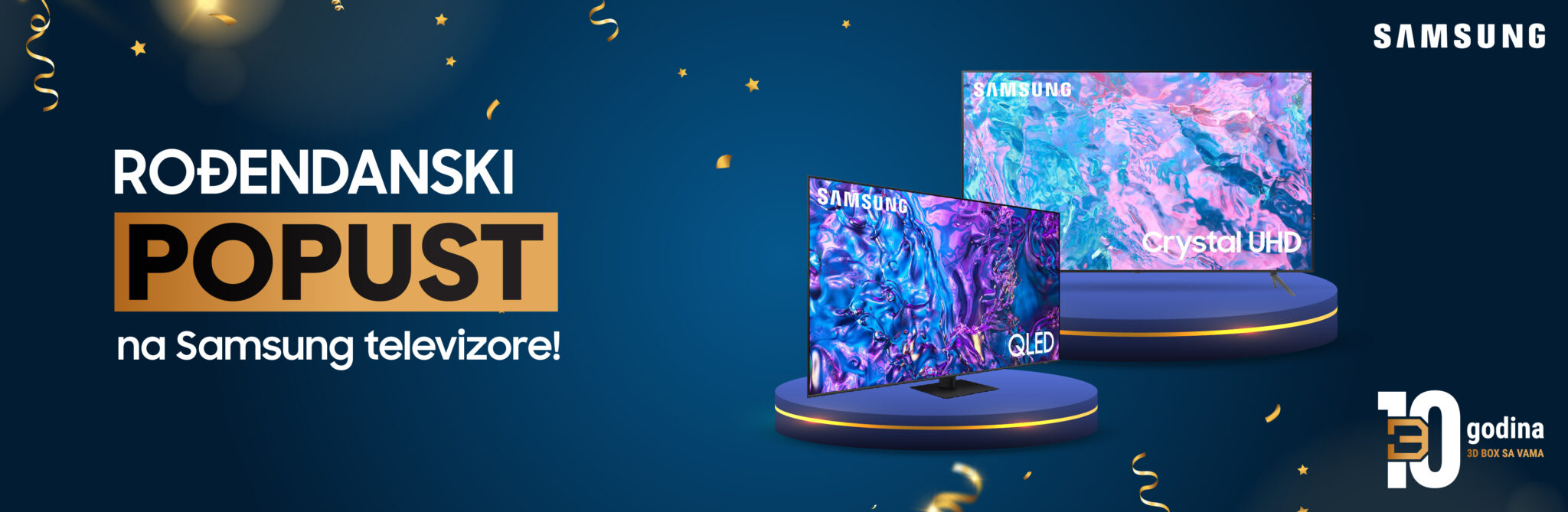 Samsung televizori na rođendanskoj akciji 3D BOX-a!