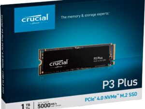 Crucial SSD P3 Plus 1TB NVMe 3,5000/3600 MB/s,PCIe Gen 4 x4