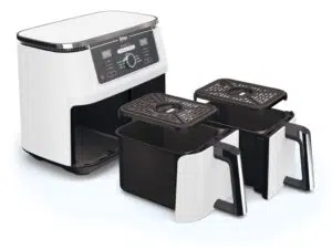 Ninja dvozonska fritezaKapac. 9.5L, 6 funk. kuhanjasnaga 2400W, PTFE neljepljivi premaz