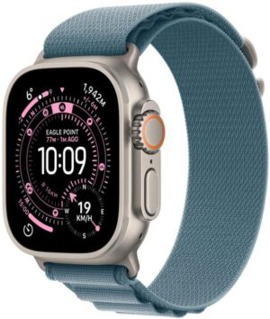 Apple Watch Ultra 3 Cellular 49mm — Plavi, Prirodni Titan