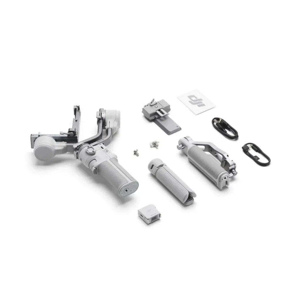 DJI RS 4 Mini Combo Stabilizacijska palica — prednji prikaz