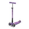Micro Maxi Micro Deluxe Foldable Purple LED Trotinet — prednji prikaz