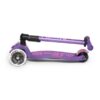 Micro Maxi Micro Deluxe Foldable Purple LED Trotinet — prednji prikaz
