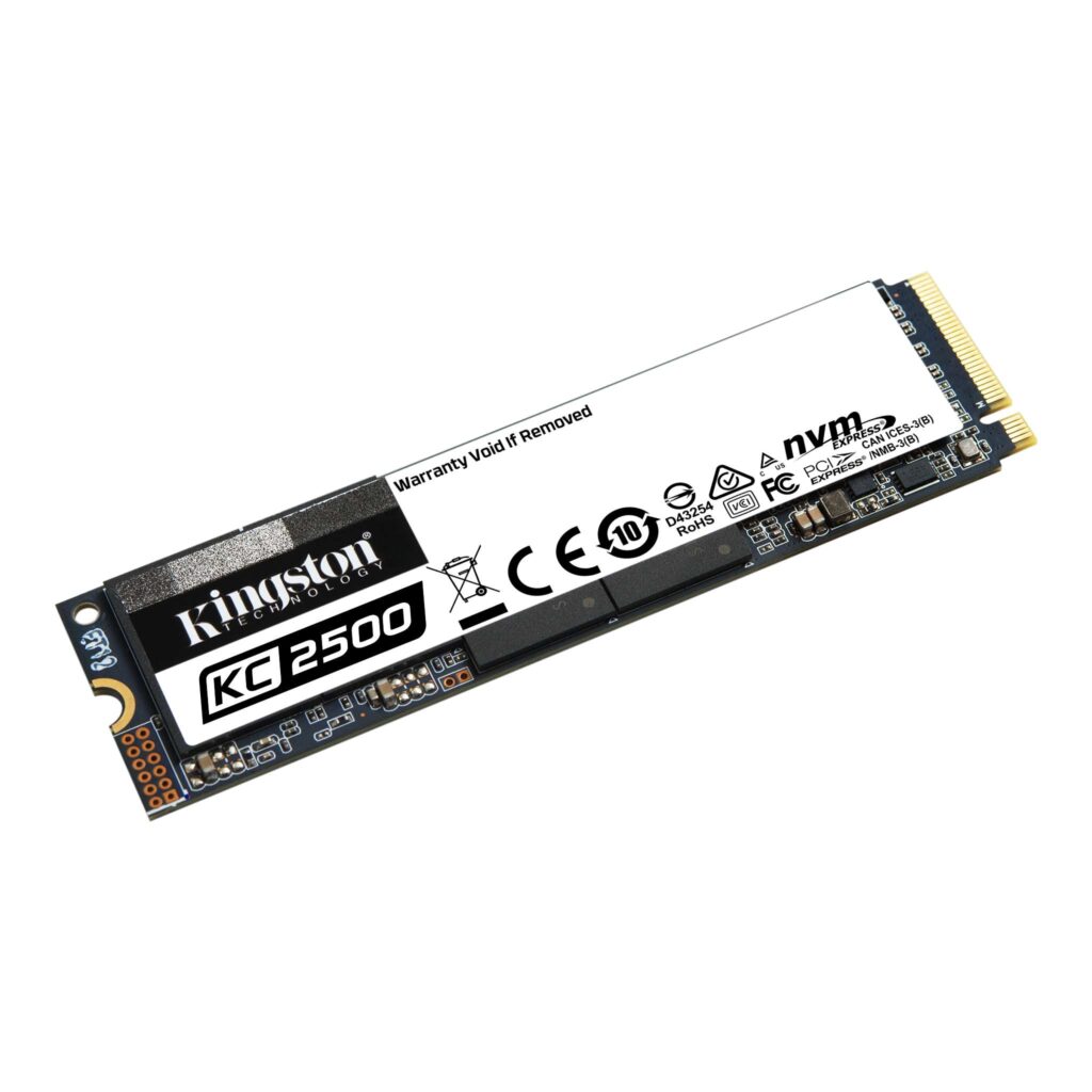 Kingston SSD KC2500 1TB — prednji prikaz