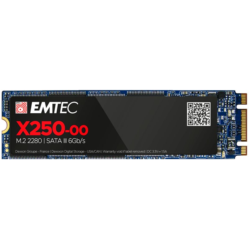 EMTEC SSD M.2 X250 512GB — prednji prikaz