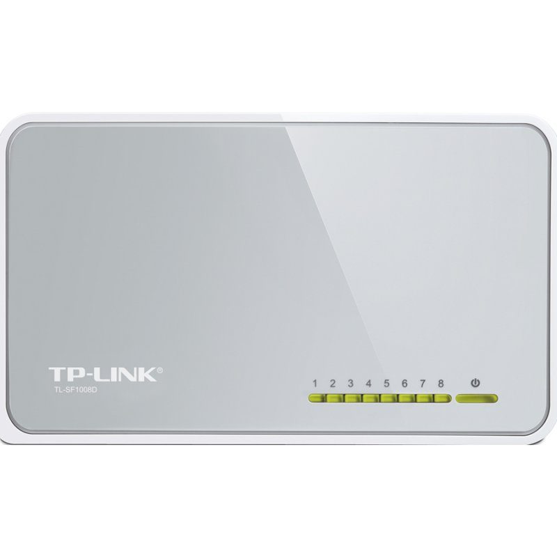 TP-Link Switch TL-SF1008D — prednji prikaz