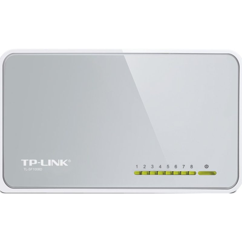 TP-Link Switch TL-SF1008D — prednji prikaz