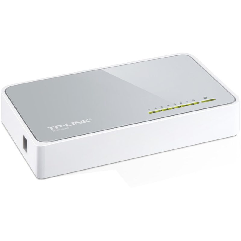 TP-Link Switch TL-SF1008D — prednji prikaz