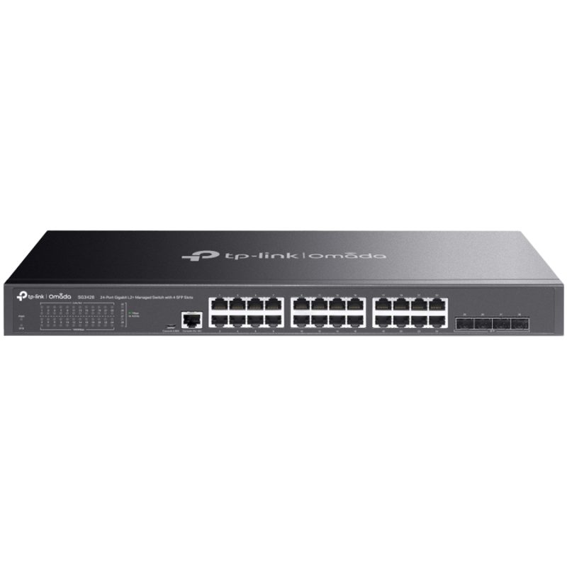 TP-Link SG3428 Switch — prednji prikaz