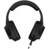 CANYON Shadder GH-6 gaming slušalice — crni prednji prikaz s 50mm drajverima