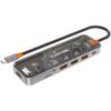 CANYON DS-13 USB Hub 7-u-1 sa 4K HDMI i 100W Power Delivery — prednji prikaz