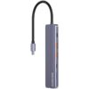 CANYON hub DS-17 6in1 4K USB-C Grey — prednji prikaz
