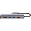 Hub CANYON DS-18 USB-C 5in1 Siva