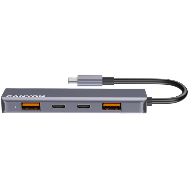 Hub CANYON DS-18 USB-C 5in1 Siva