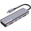 Hub CANYON DS-18 USB-C 5in1 Siva