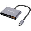 CANYON hub DS-4 3in1 USB-C Grey — prednji prikaz