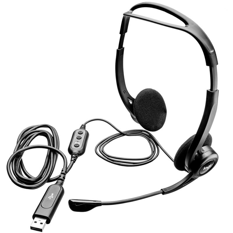 LOGITECH PC960 Stereo Headset — prednji prikaz