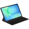 Samsung Galaxy Tab S10 FE+ Book Cover Keyboard Slim crni — prednji prikaz sa tastaturom