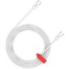 CANYON CC60AB Pleteni USB-C Kabel 60W Bijeli — prednji prikaz