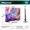 Hisense 85E7S QLED TV 85" 4K UHD — prednji prikaz