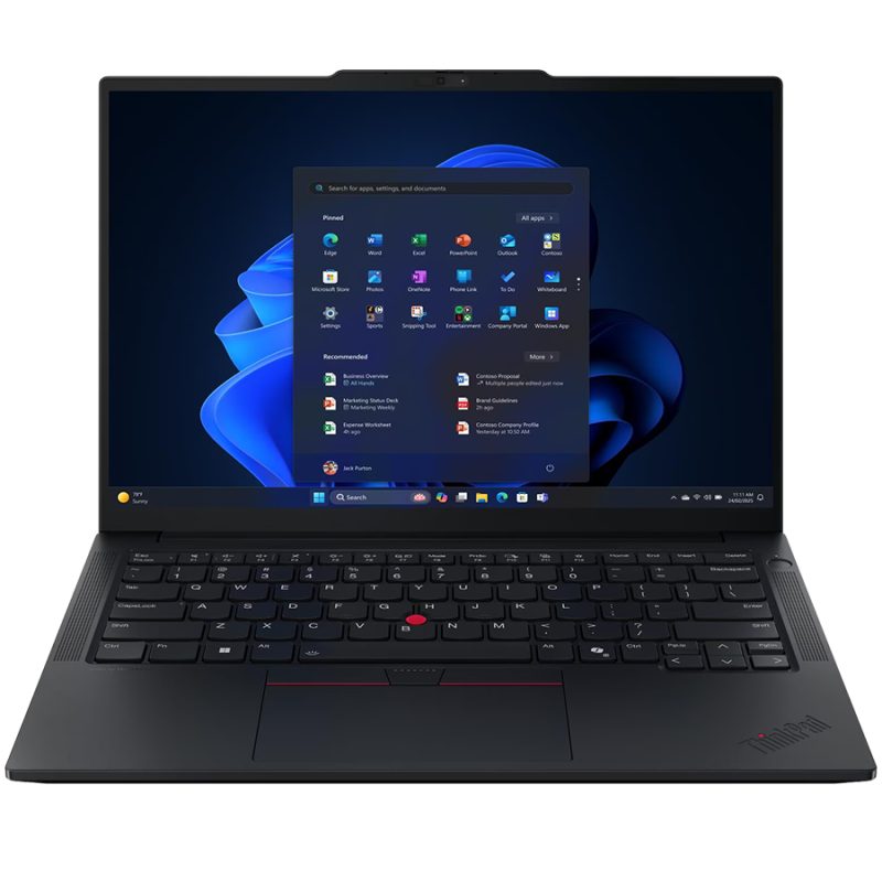 Lenovo ThinkPad E14 Gen 7 poslovni laptop — Eclipse Black, prednji prikaz