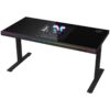 LORGAR Elite 90 Gaming Desk — prednji prikaz sa RGB osvjetljenjem