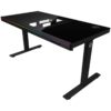 LORGAR Elite 90 Gaming Desk — prednji prikaz sa RGB osvjetljenjem