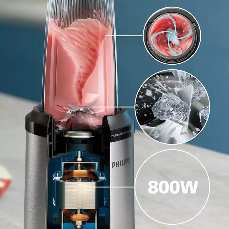 PHILIPS HR2766/00 Blender — prednji prikaz sa staklenom posudom