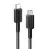 Anker 322 USB-C to USB-C kabel 90cm braided crni — prednji prikaz
